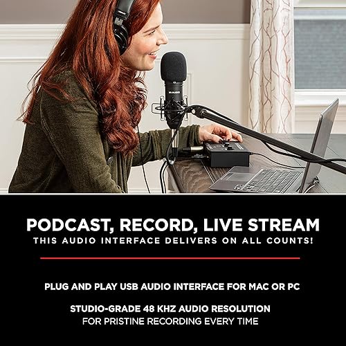 Miniatura 4 de Mackie EM-91C Element Series Large-Diaphragm Condenser Microphone &amp; M-Audio M-Track Solo  USB Audio Interface for Recording, Streaming and