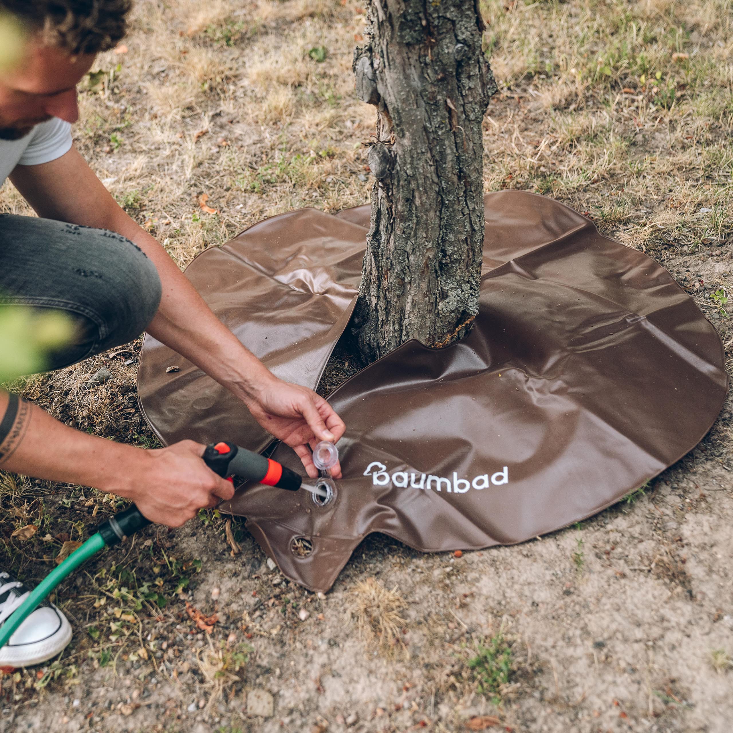 Baumbad 1 Anneau D'arrosage De Qualité Supérieure - 55 L - PVC