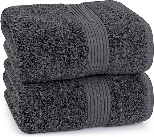 Vista 30 de Toalla de baño de lujo 700 GSM T (35 x 70 pulgadas) de Utopia Towels Gris