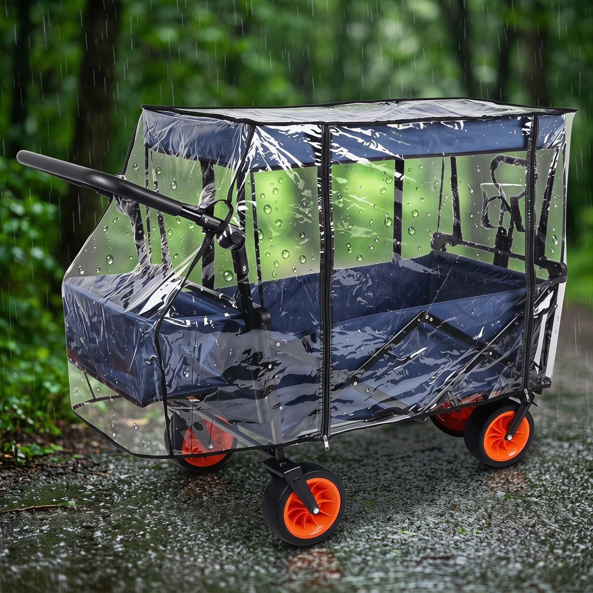 OUNONA Housse de pluie imperméable en EVA, protection coupe-vent pour