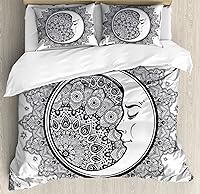 Vista 54 de Ambesonne Juego de funda de edredón de pesca, lubina de boca grande atrapando un bocado en espray de agua, imagen salvaje, juego de cama decorativo