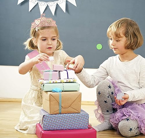 Miniatura 4 de Banda y tiara de 6 cumpleaños para niñas, fabulosa banda con purpurina + corazones de diamantes de imitación, tiara de metal rosa de alta calidad