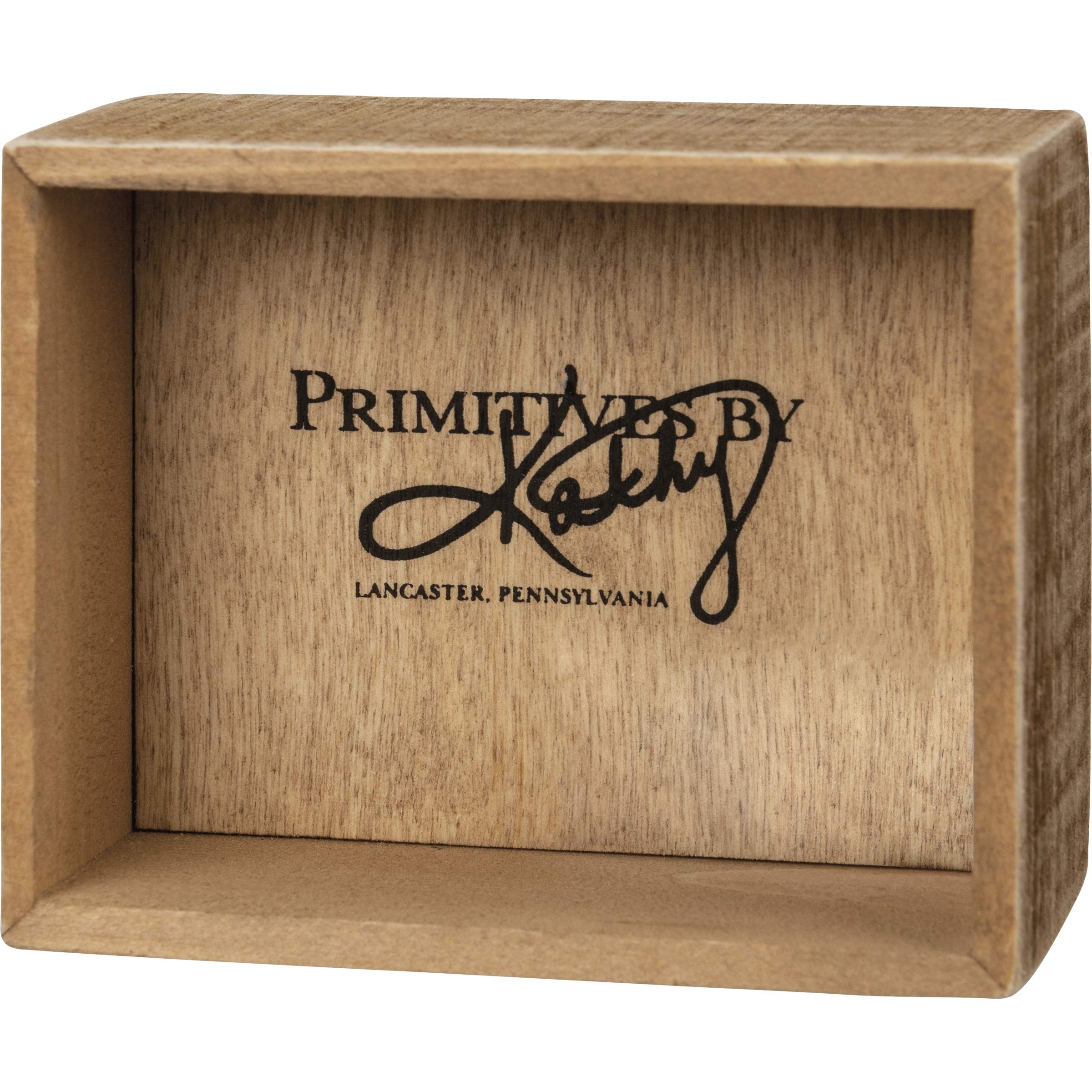 Primitives By Kathy Cartel De Madera De Inserción De Caja