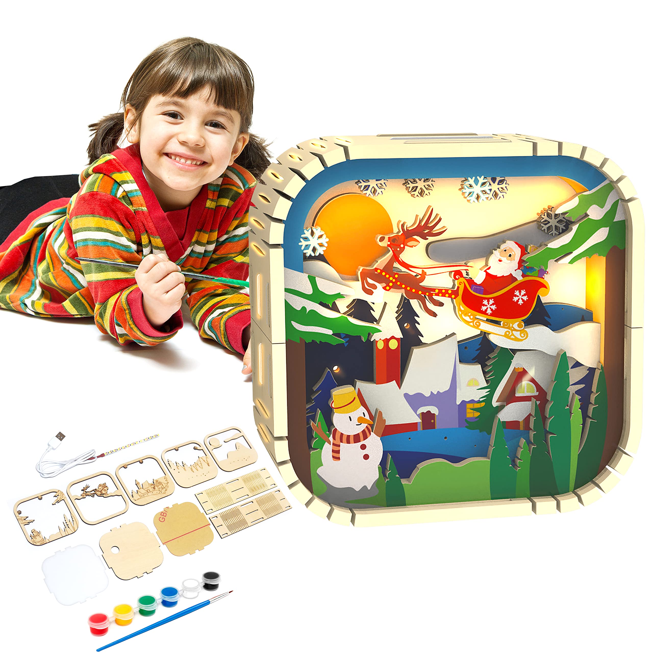 Photo 1 of MAKHISTORY Christmas DIY 3D Wooden Puzzle