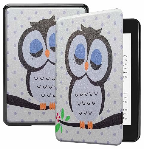 ProElite Cover Case for Kindle Paperwhite 12th Gen 7 inch Case, Slim Smart Flip case Cover for Amazon Kindle Paperwhite 12th Generation 7 inch 2024, Owl
