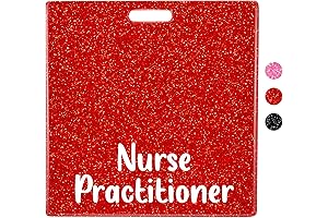 Nurse Practitioner Badge Buddy Card Nurse Nursing Accessories Glitter Red Horizontal Badge Identification Tags