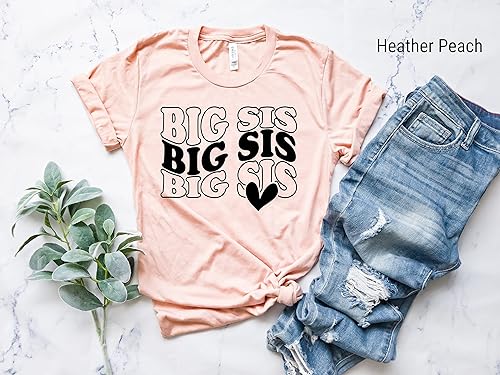 Miniatura 3 de Big Sister Shirt, Sibling Reveal, Pregnancy Reveal, Announcement Shirt, Baby Shower Gift, Toddler Girl Outfit, Trendy Retro Toddler Outfit,