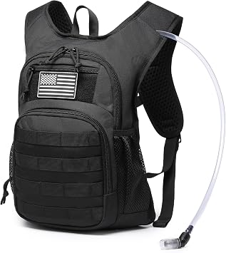 wotony Hydration Backpack with Water Bladder for Hiking Tactical Hydration Pack for Men Women Molle Water Backpack for Hiking