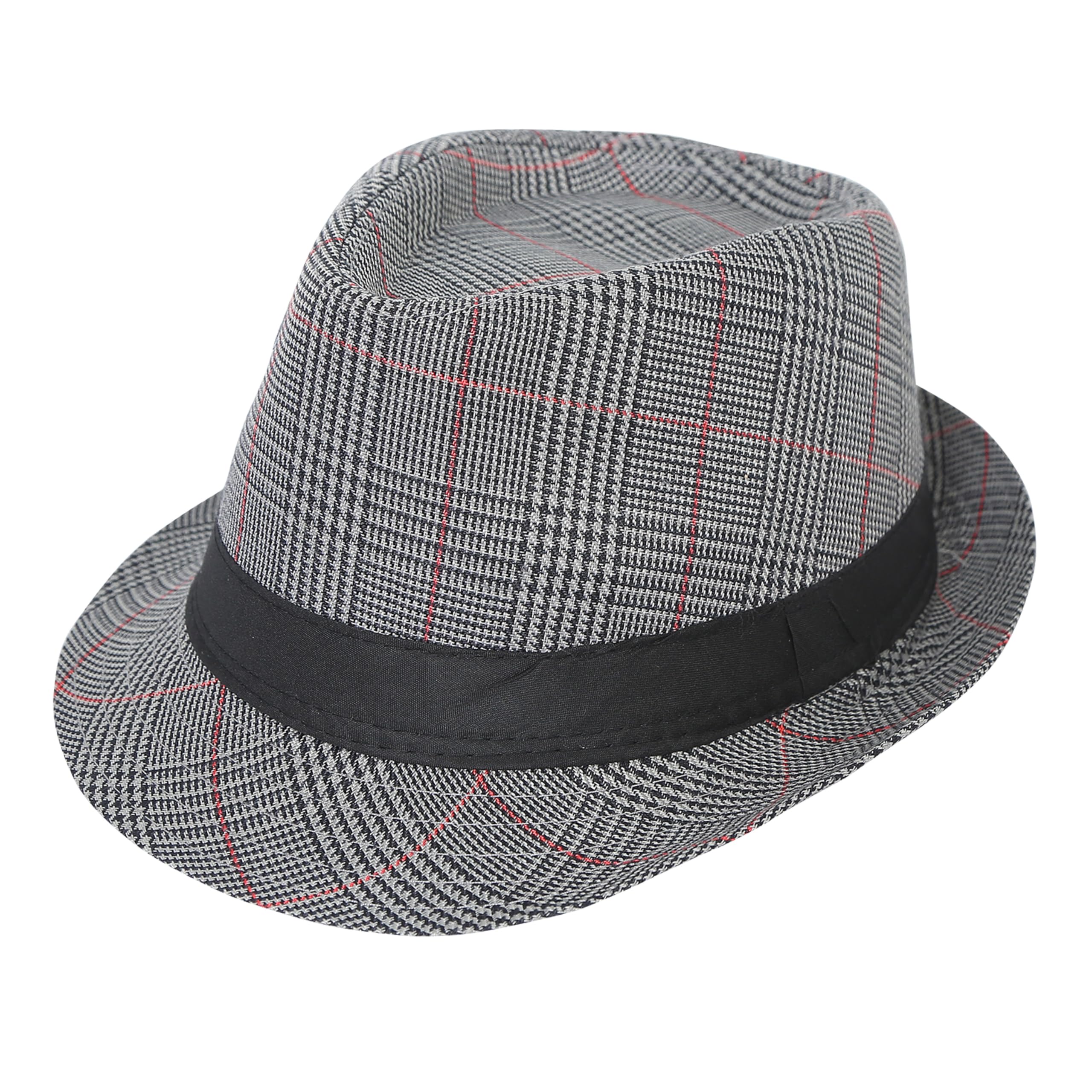 FabSeasonsStraw Fedora Hat for Men, Trilby Hat, Sun Panama Hat