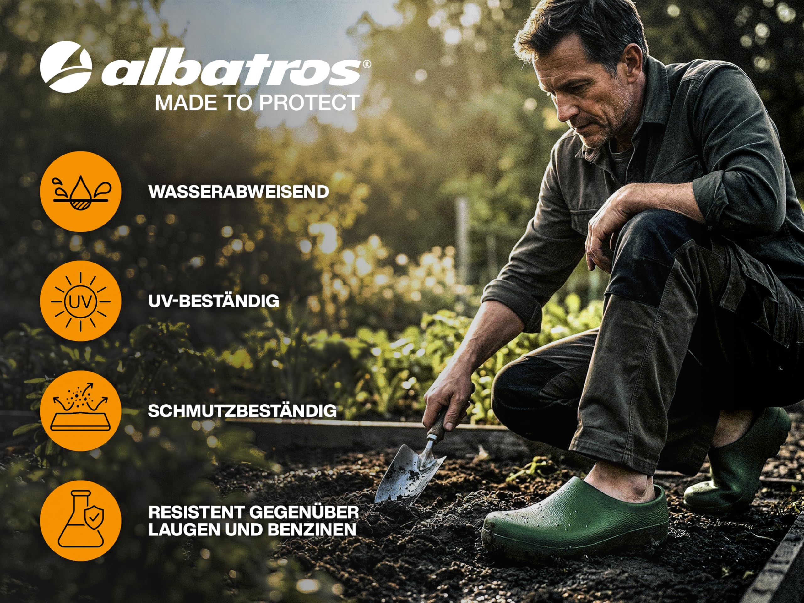 Albatros Unisex Albatros Purcel Profi Gartenclogs Braun NaturAlbatros Purcel Profi Gartenclogs braun Natur