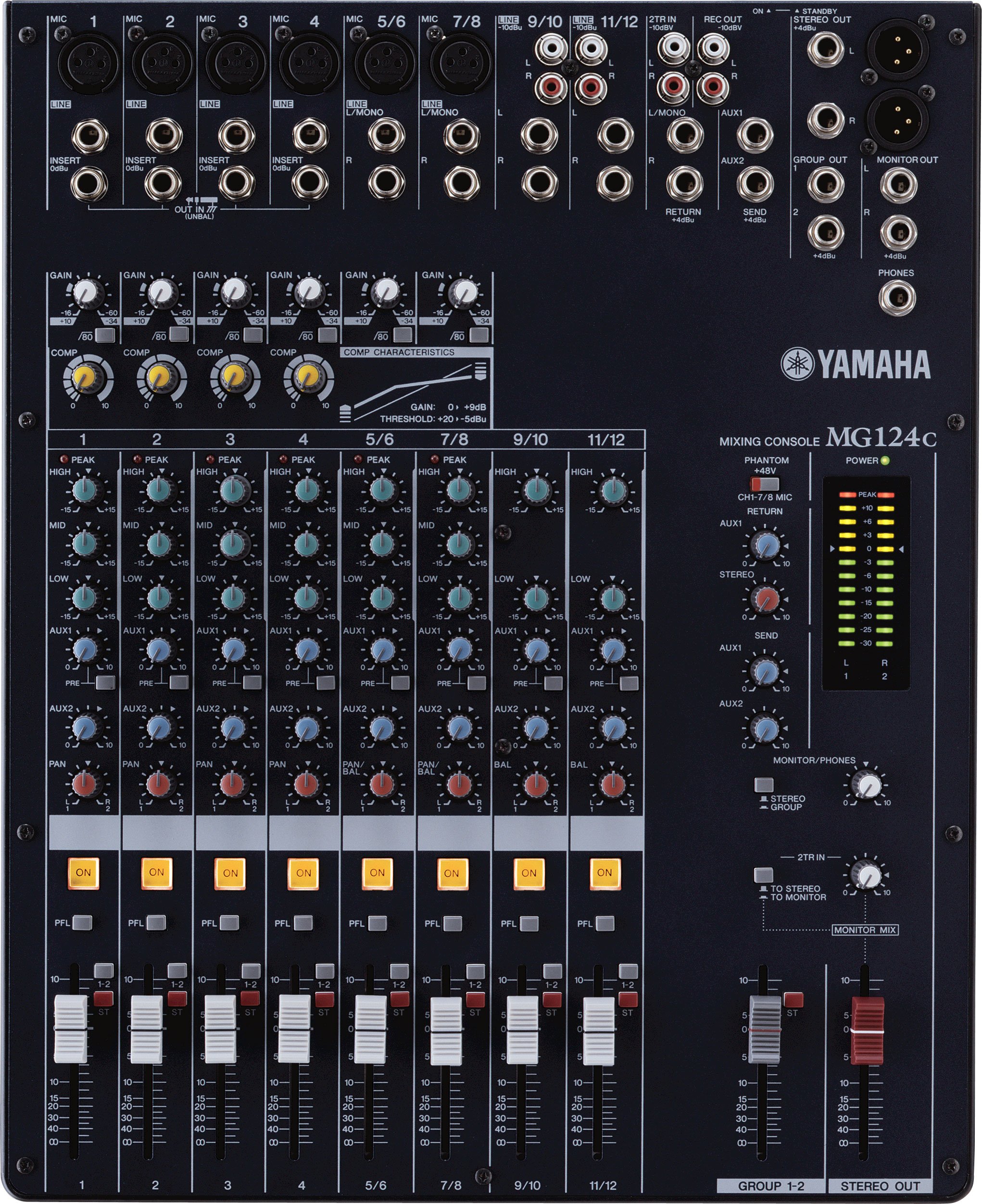 YAMAHA MG124C Mix and production Analog : Amazon.co.uk: Musical