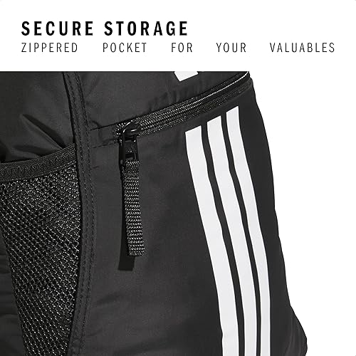 Miniatura 3 de adidas Alliance Sackpack - Mochila con cordón para deportes, bolsa de gimnasio pequeña