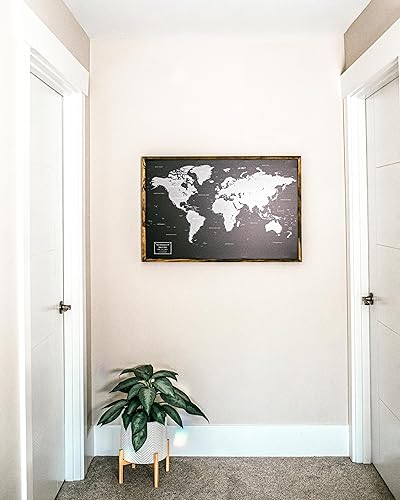 Miniatura 7 de Push Pin World Map - Personalized Travel Map - Custom Modern Map Print #WPM01