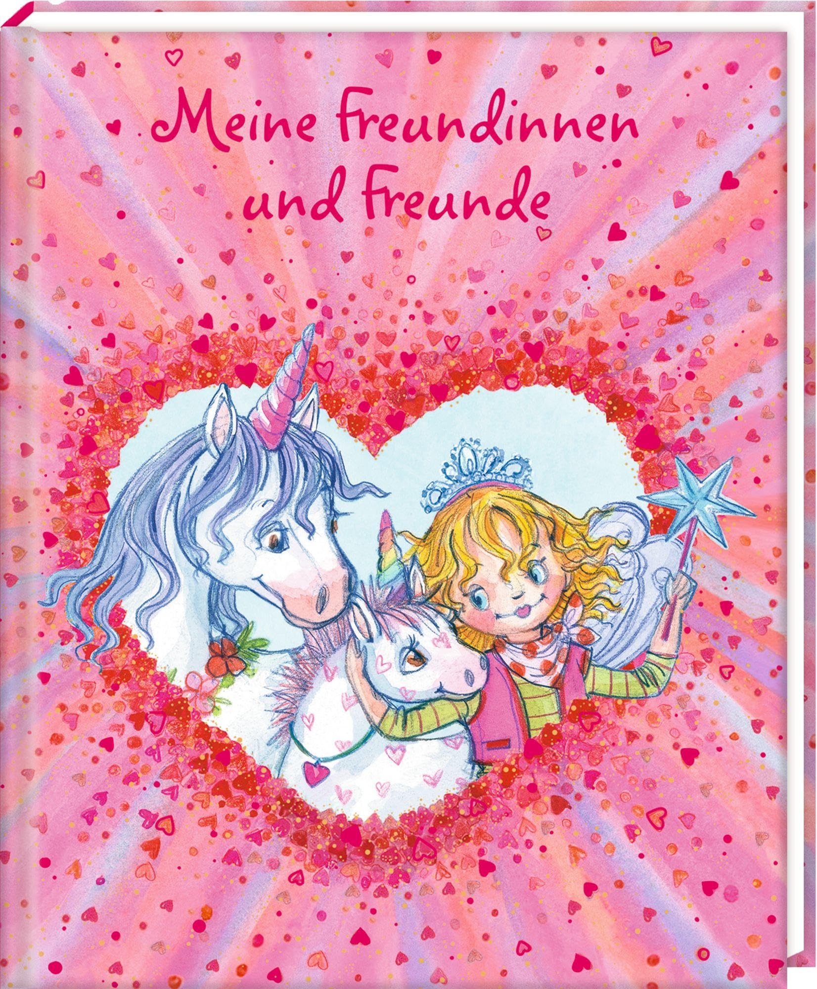 Coppenrath Verlag Freundebuch Prinzessin Lillifee – Meine Freundinnen und Freunde, mit Einhorn