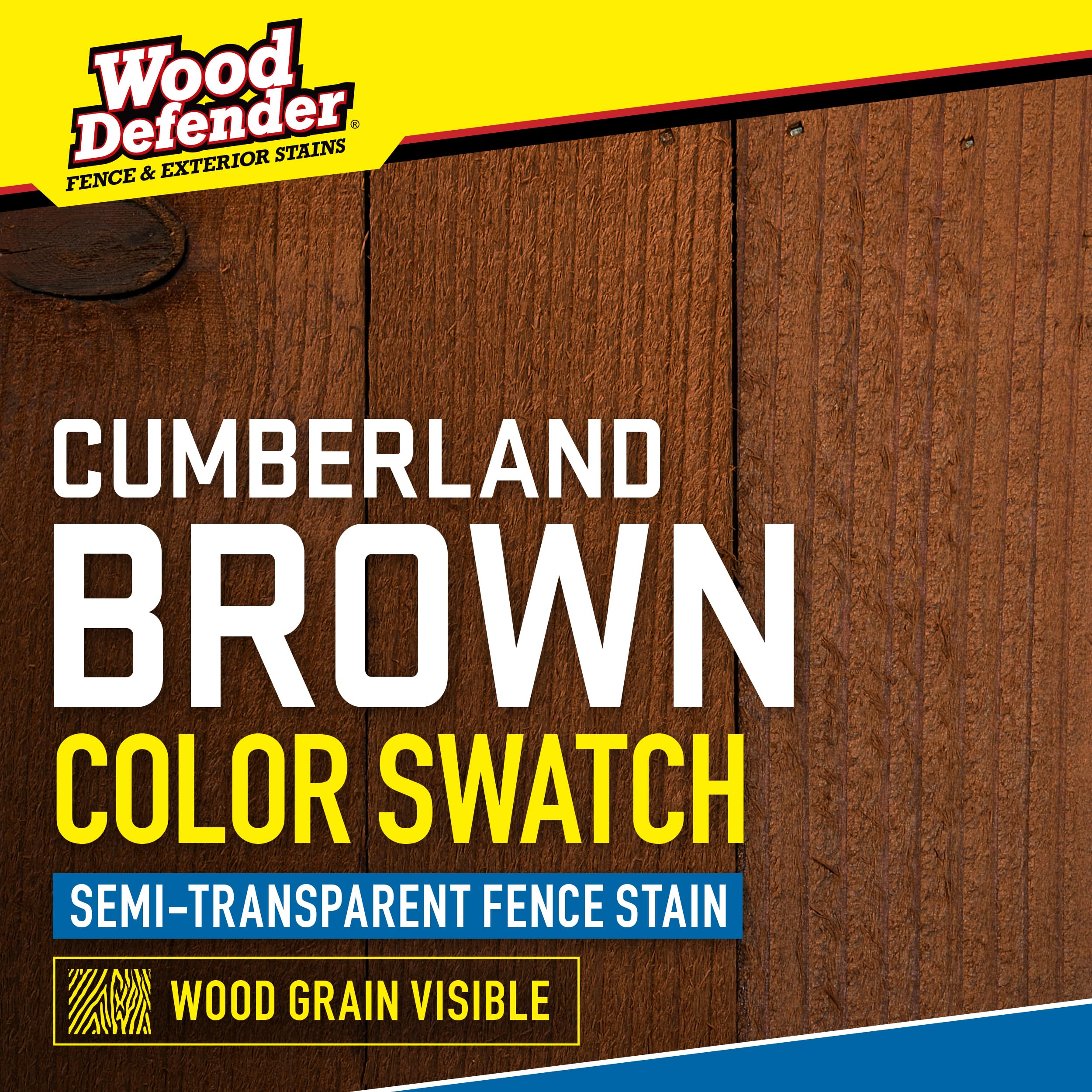 Wood Defender Semi-Transparent Fence Stain and Seal, Cumberland 