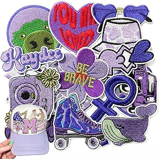 16PCS Iron On Embroidery Kawaii Patches Cute Appliques Fashion Decorative Sew On Accessories DIY Custom Decoration for Clothing Denim Jackets Jeans Hats - Buy now