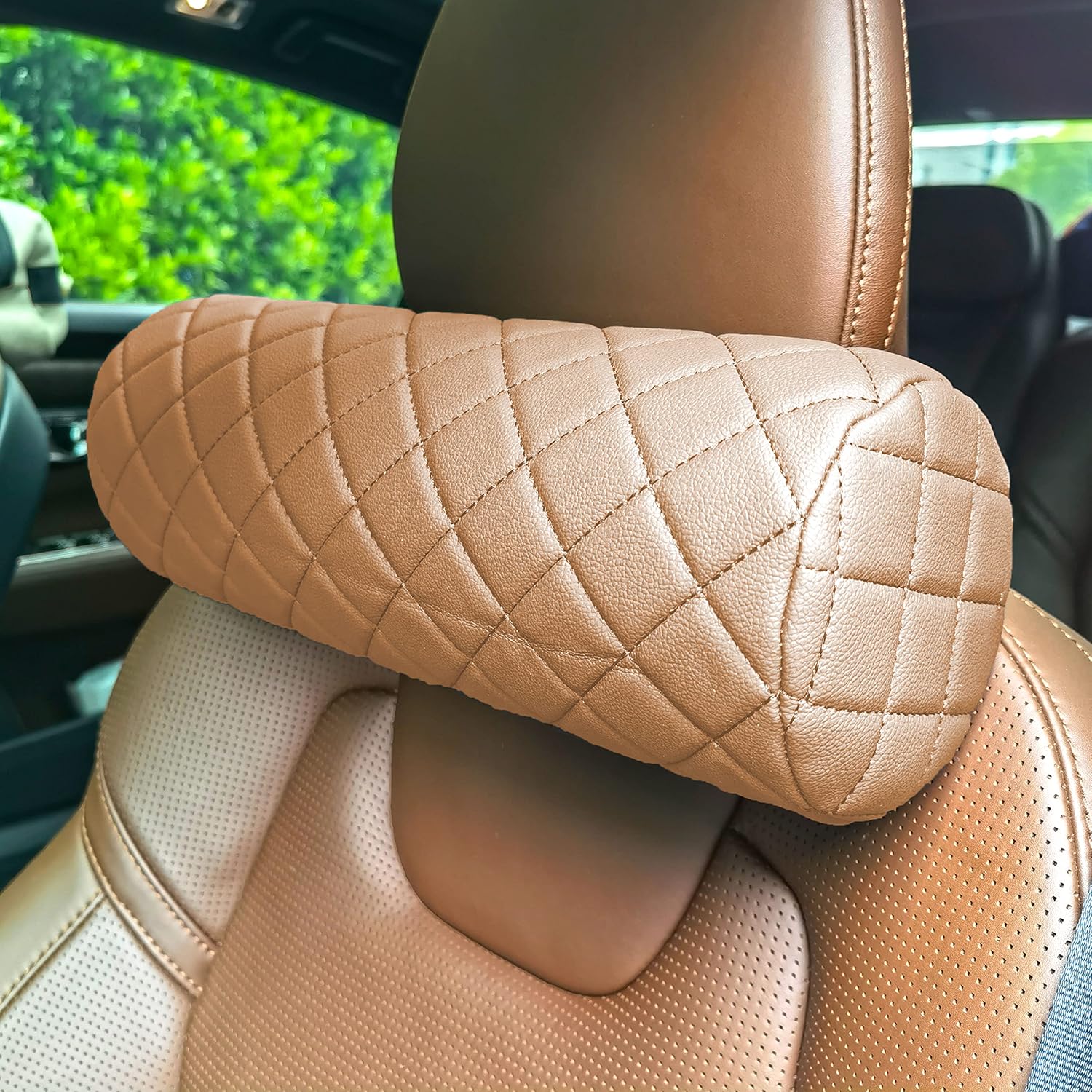 LoyaGour Car Neck Pillow for Pain Relief,Cars Seat Long Back Cervical Neck Support