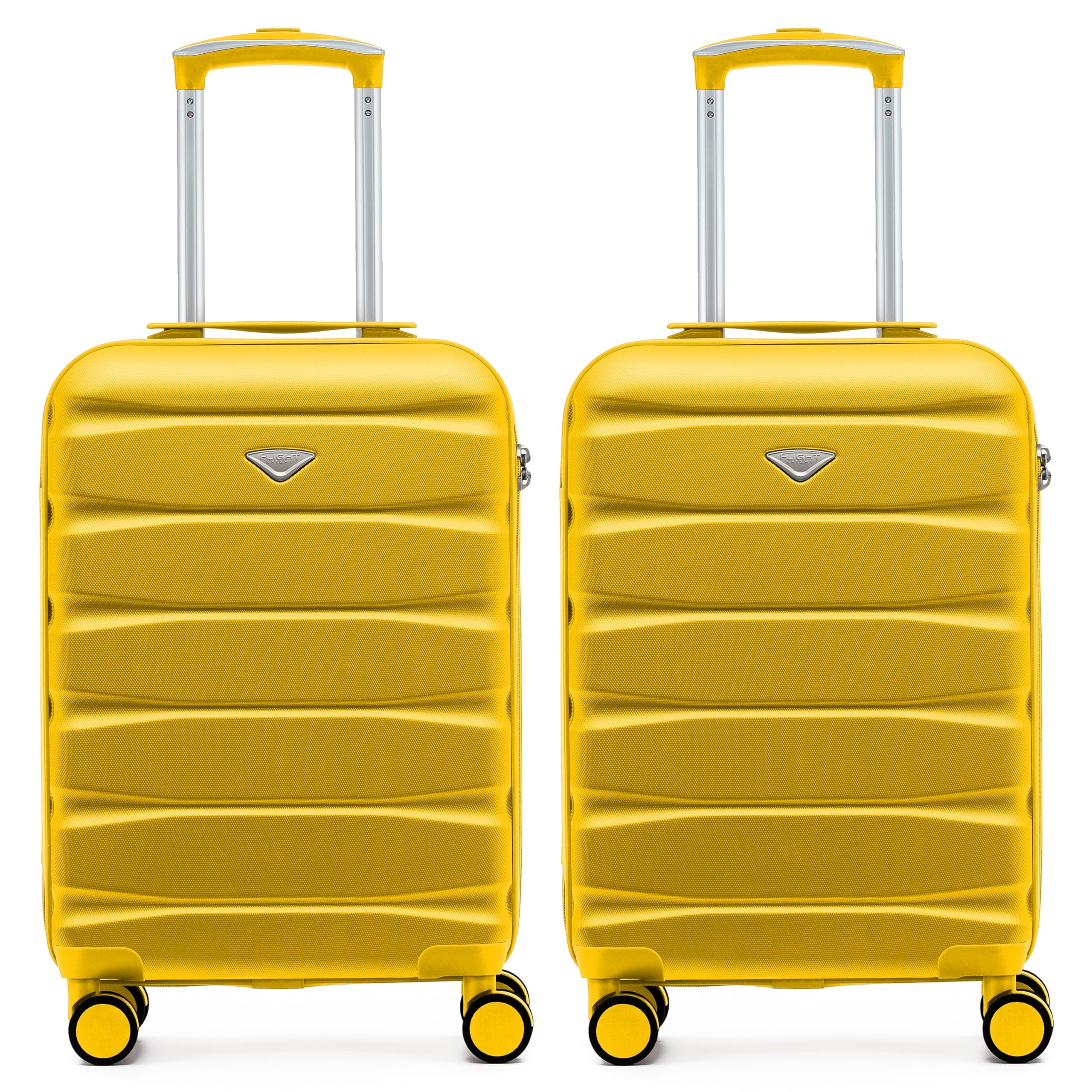 Flight Knight Underseat Cabin Suitcase 45x36x20cm | Free Hand Luggage for EasyJet & Wizz Air | Lightweight ABS Hard Shell with 8 Silent-Glide Spinner Wheels | Max Space Travel Bag — view 325