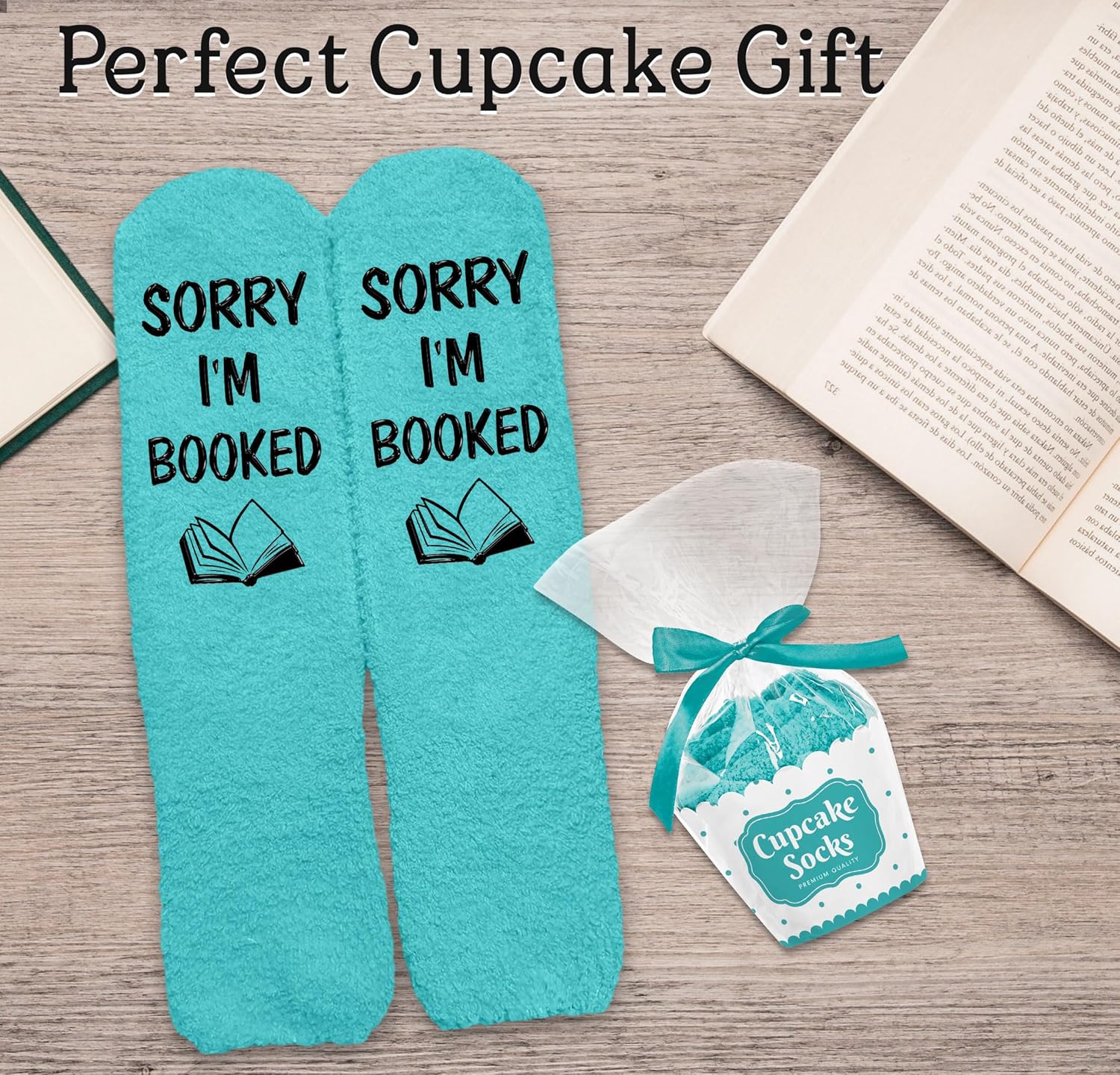 VICRAZY Book Lovers Gifts, Funny Reading Socks for Book Lovers, Cute Gifts for Readers Women, Ideal gifts Socks For Reader - Image 4