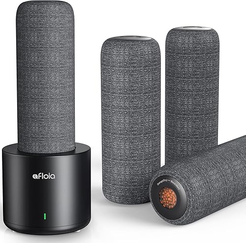 Afloia Deshumidificador inalámbrico recargable con base de calefacción, mini deshumidificador portátil silencioso para espacios como habitación,