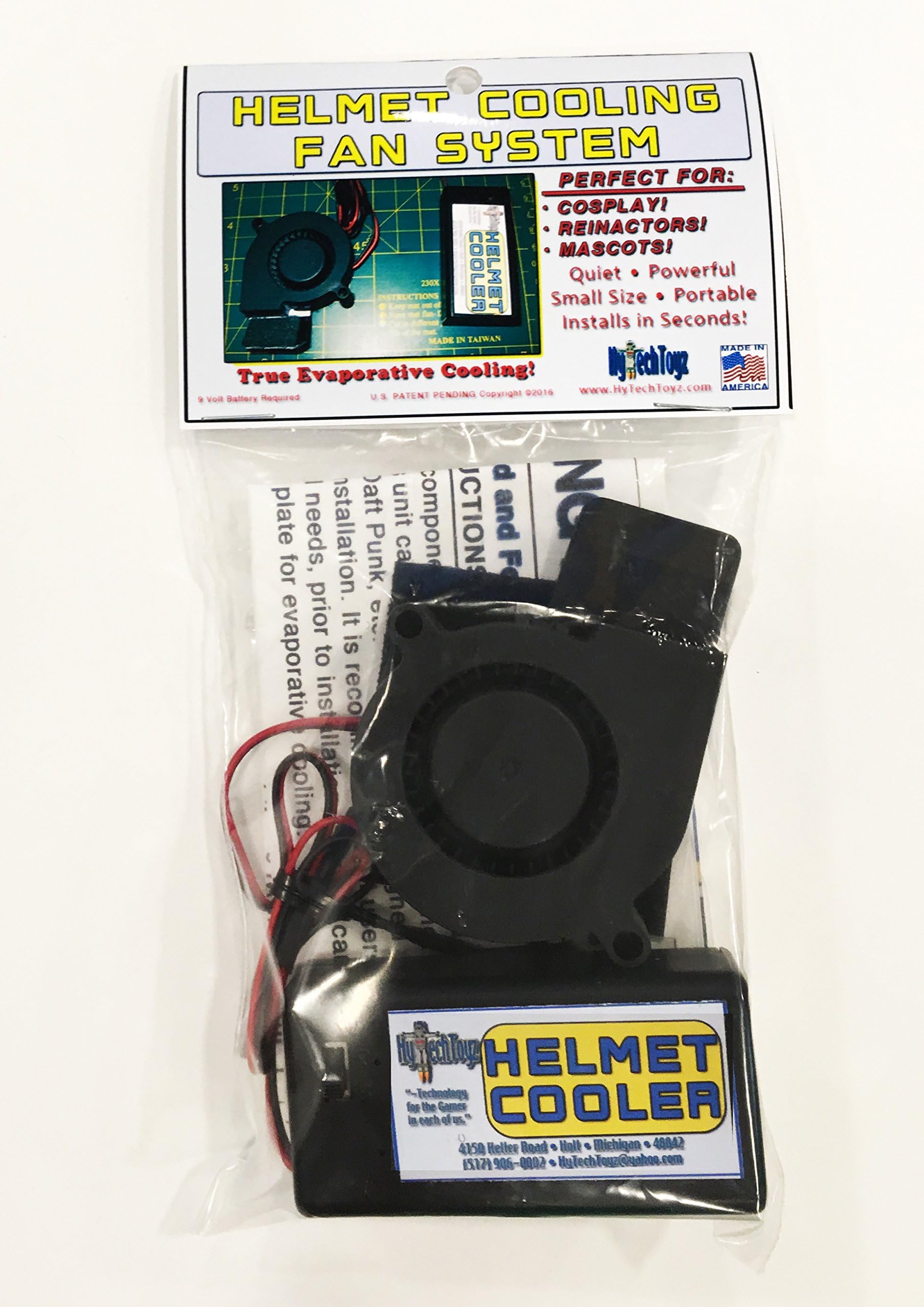 Helmet Cooling Fan for Welders OR Costumes