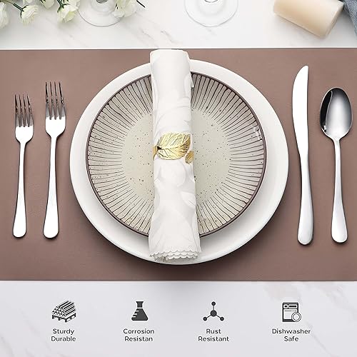 Miniatura 7 de Juego de cubiertos de acero inoxidable de 40 piezas para 8