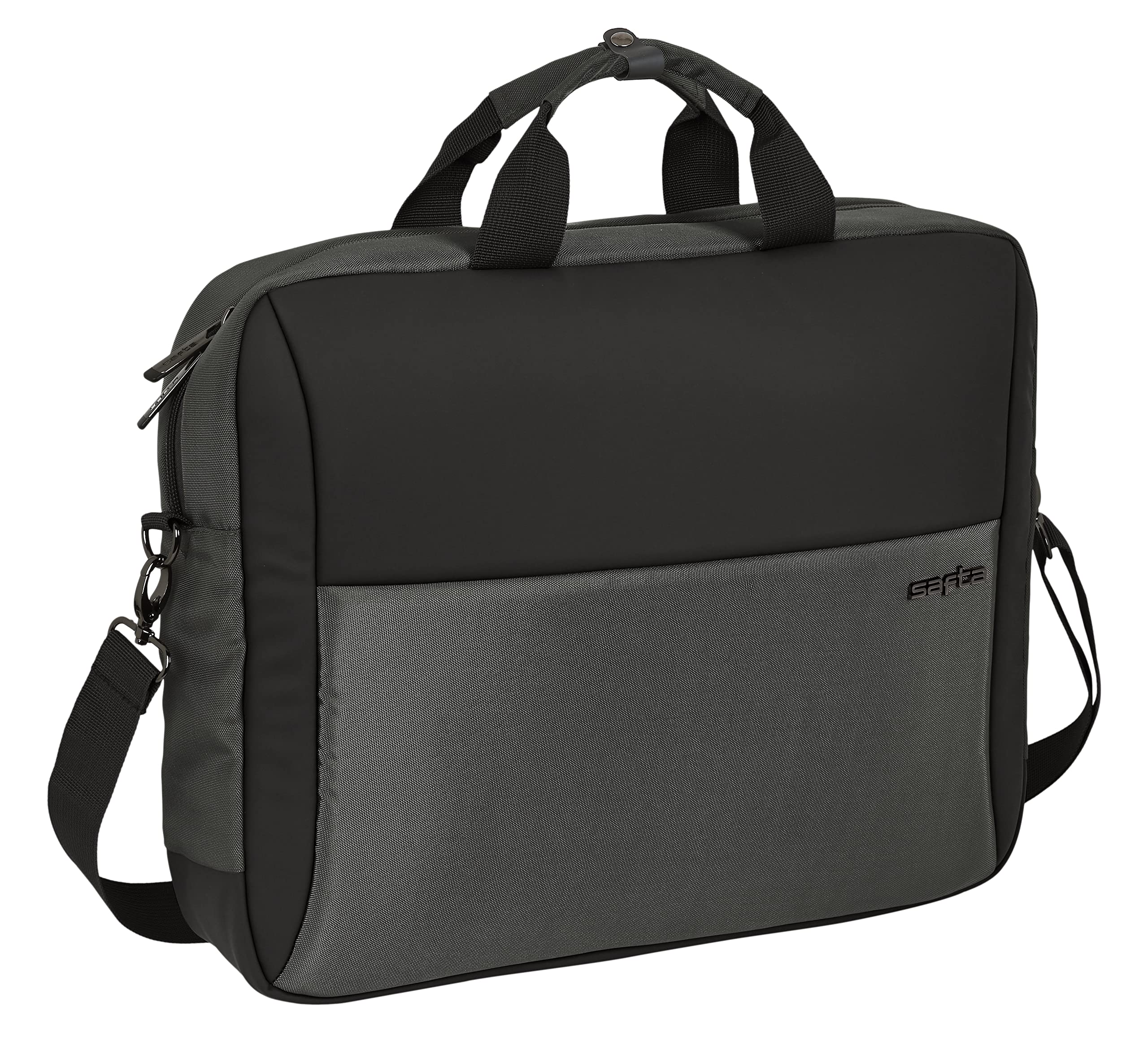 SAFTA Unisex Kid's Laptop case 15,6"+Tablet+USB Business Grey 41x33x9cm, Multicolor (642202807) Briefcase, Multicoloured, Estándar