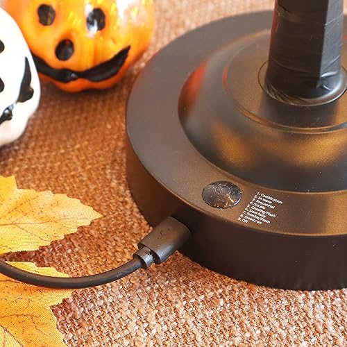 Miniatura 4 de Lámpara LED de árbol de arce, paquete de 2 árboles de otoño iluminados de 24 pulgadas para decoración de Acción de Gracias, 8 modos de iluminación