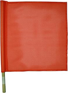 CH Hanson 55300 Traffic Flag, Nylon, Red, 24 inch Handle