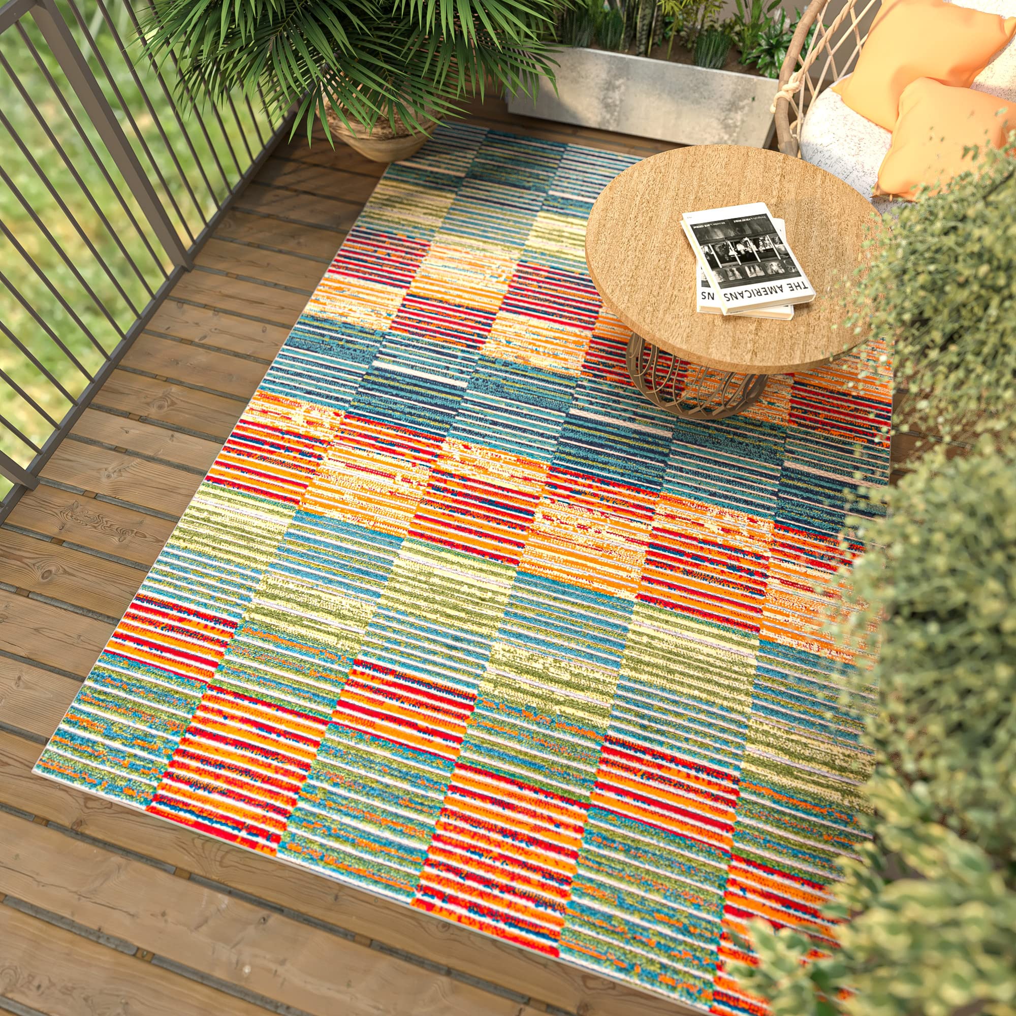 Omkeerbaar vloerkleed in pet, outdoor, madotto naturel/terracotta Am.Pm | La Redoute Omkeerbaar vloerkleed in pet, outdoor, madotto naturel/terracotta Am.Pm | La Redoute
