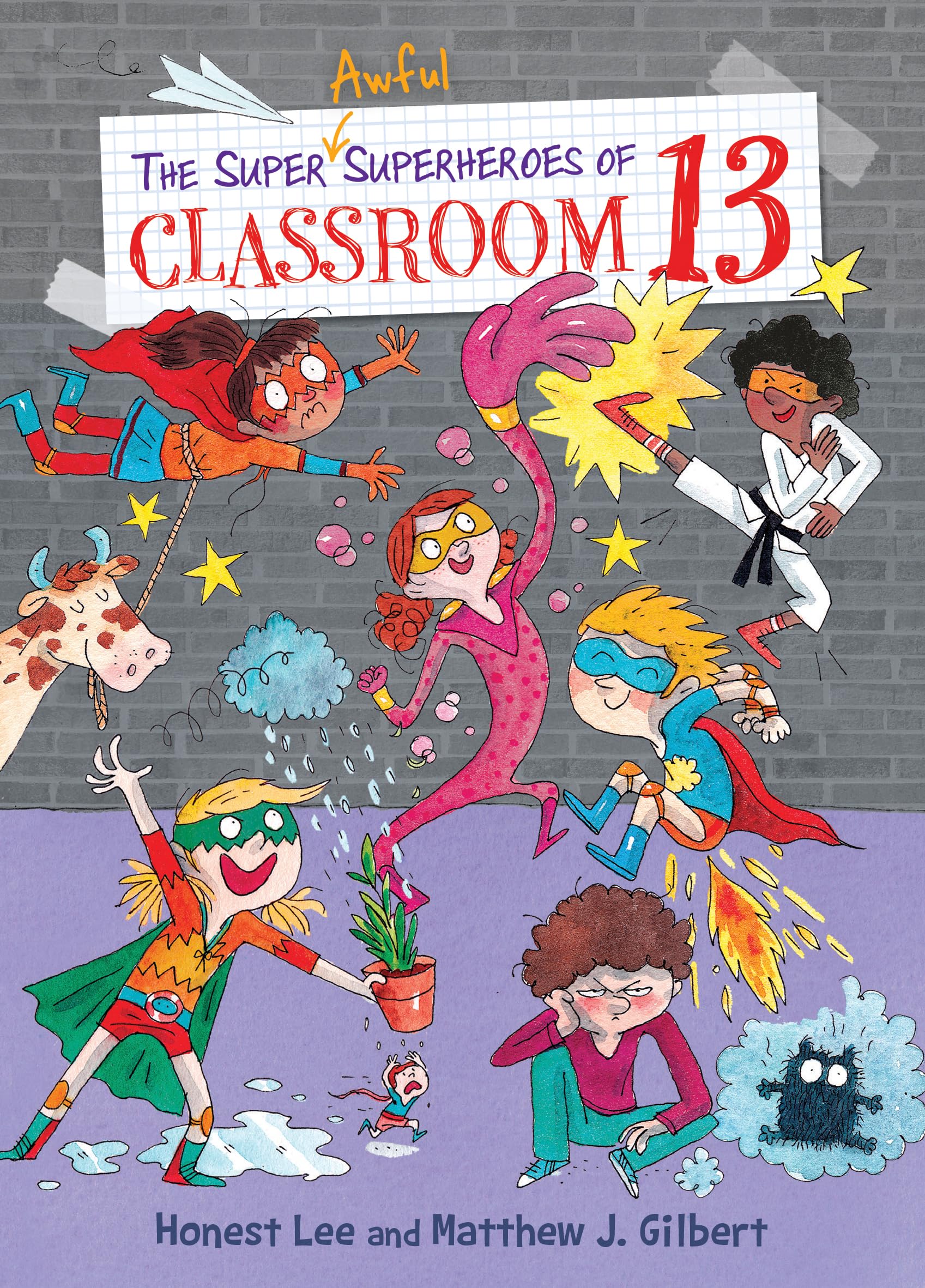 Book cover for The Super Awful Superheroes of Classroom 13