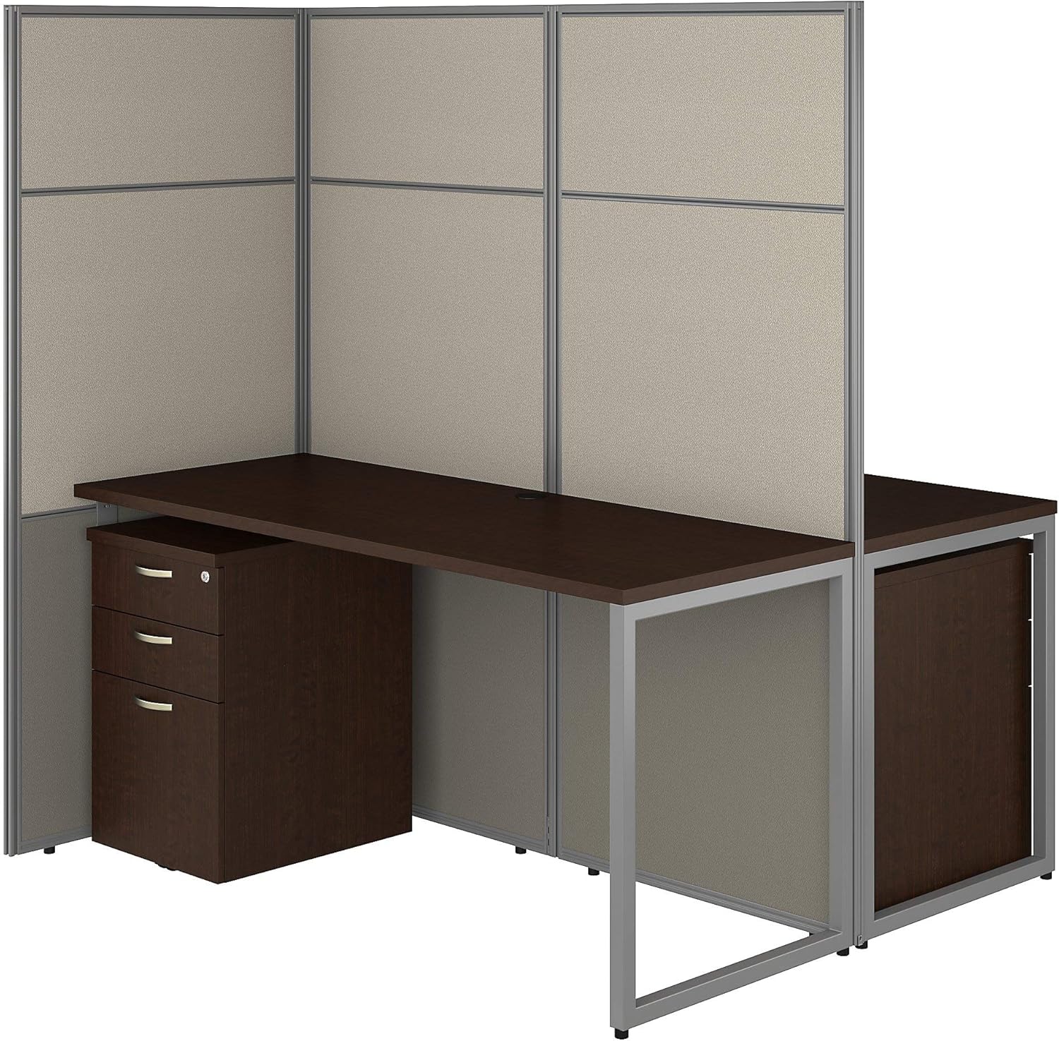 Bush Business Furniture Easy Office 2 Person Cubicle Desk