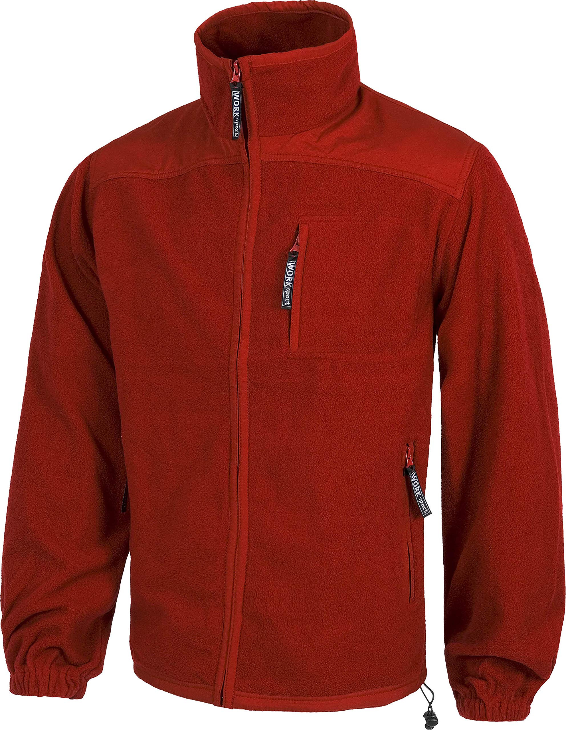 WORKTEAM Chaqueta Polar Hombre Cuello Alto Cremalleras Coderas Reforzadas