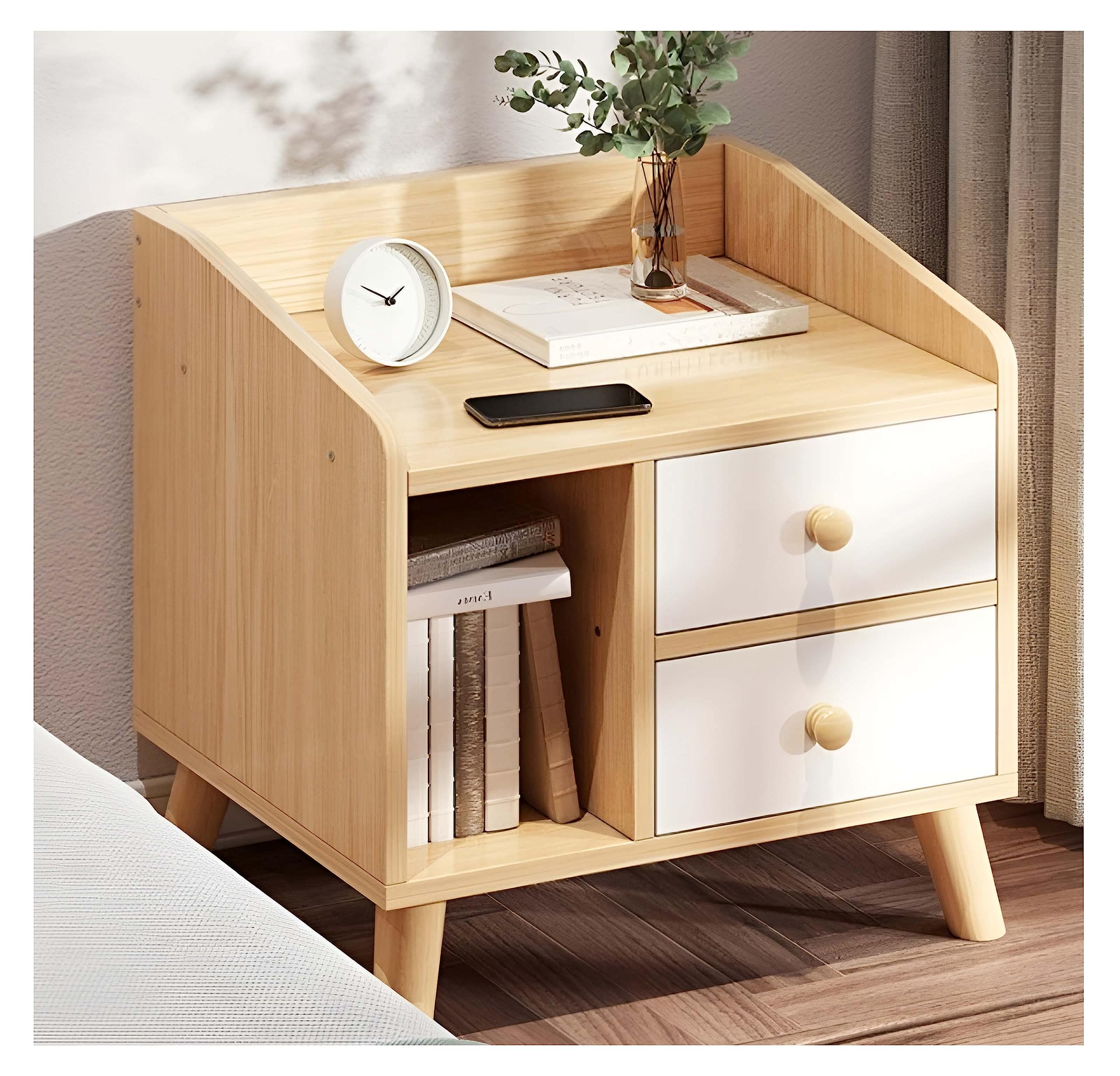 Amazon｜ベッドサイドテーブル ナイトテーブル サイドテーブル ナイト