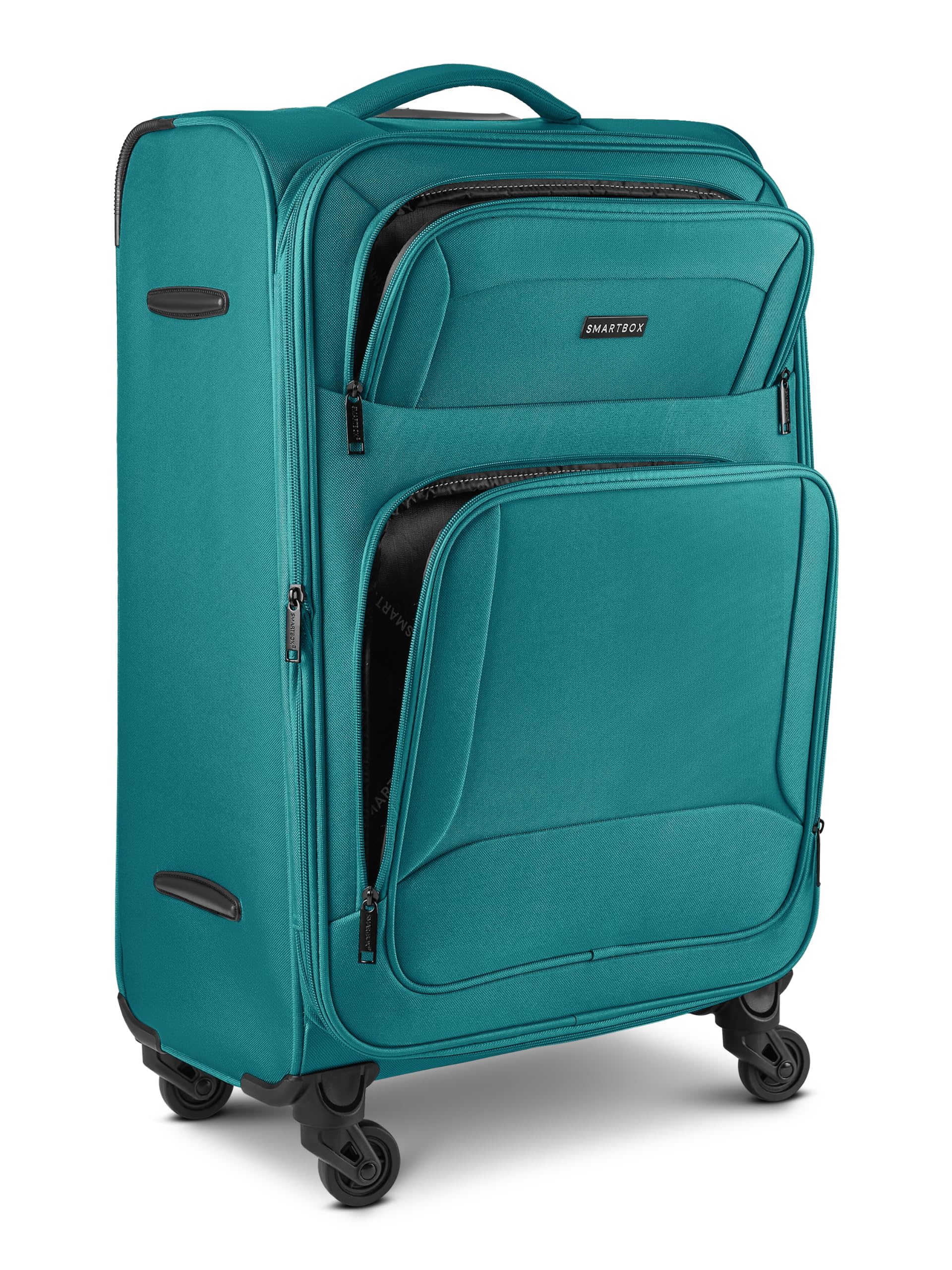 Smartbox Duża miękka walizka Check-in dla kobiet i mężczyzn, duża walizka XL 46 x 31 x 78 cm, 4 rolki i zamek szyfrowy, możliwość rozszerzenia o elastyczną zakładkę, lekka, 3,6 kg (edycja 04)