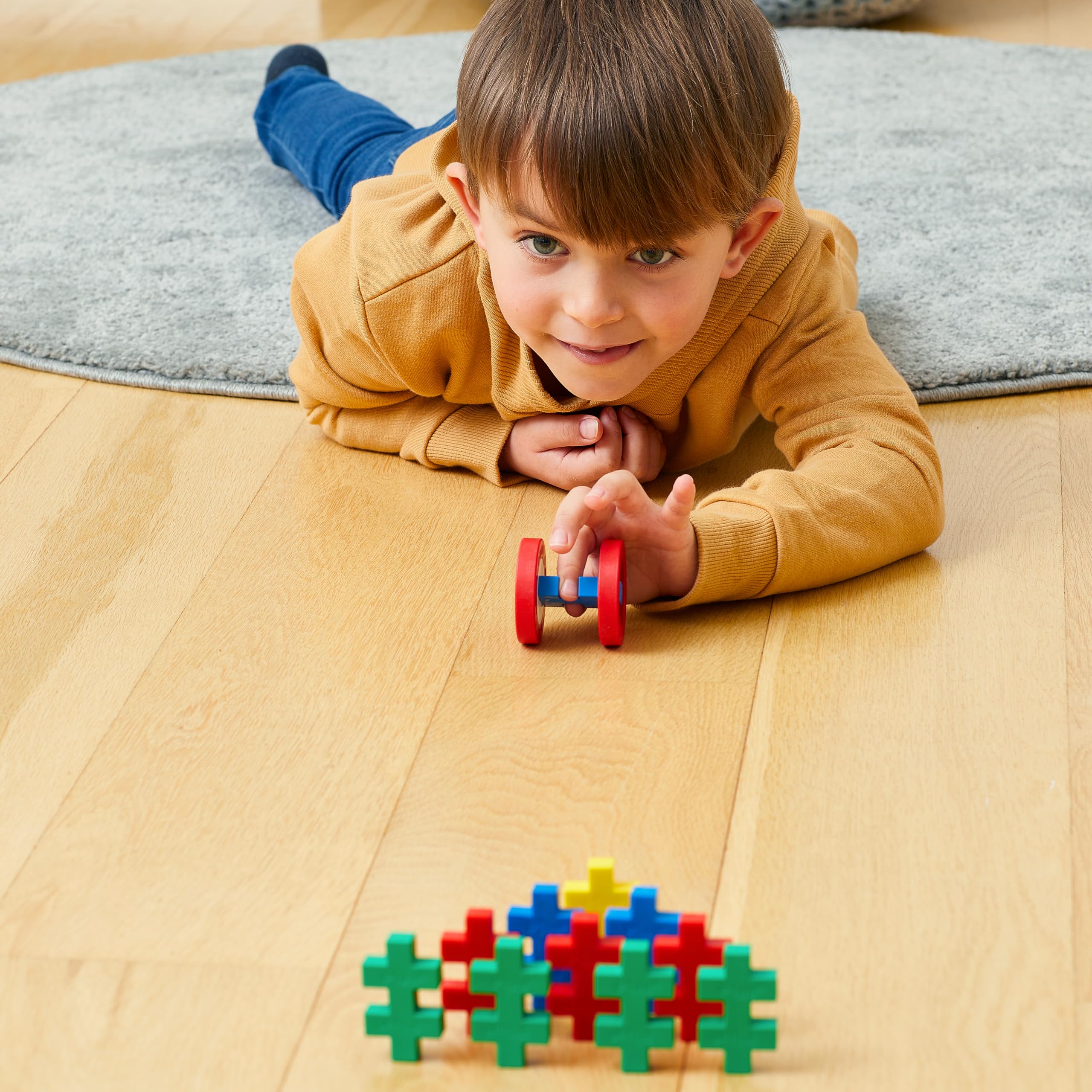 PLUS PLUS - Impara a costruire una grande vasca da attività, 410 pezzi - Giocattolo a stelo per edificio ad incastro, grandi blocchi di puzzle per bambini e bambini in età prescolare