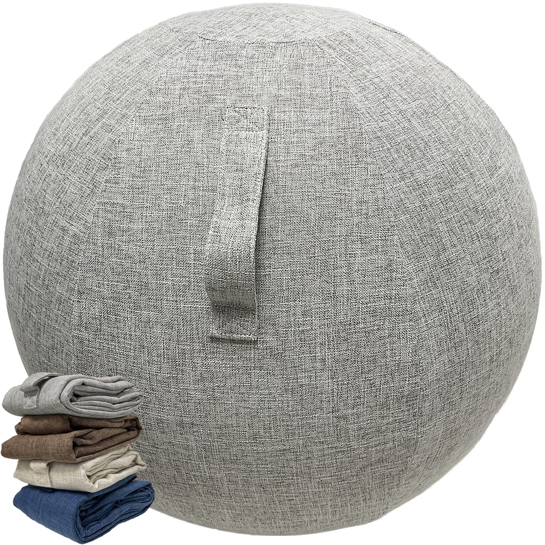 Funda de bola de ejercicio para pelota de baile, oficina, antisuciedad, duradera, funda protectora antideslizante para pelota para embarazo, fitness, yoga