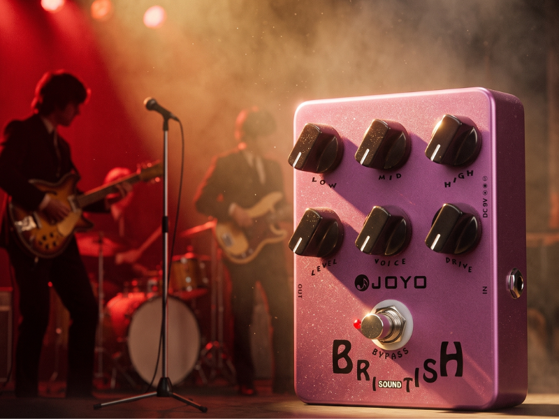 JOYO British Rock Amp Simulator & Preamp Guitar Pedal, 6-Knob Control with Built-in Cab Sim for Electric Guitar, Bypass (British Sound JF-16) : Everything Else