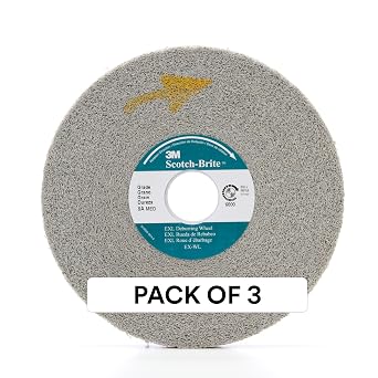 Cubitron EXL Deburring Wheel - 8A Medium Grit Aluminum Oxide, 6" x 1" x 1"