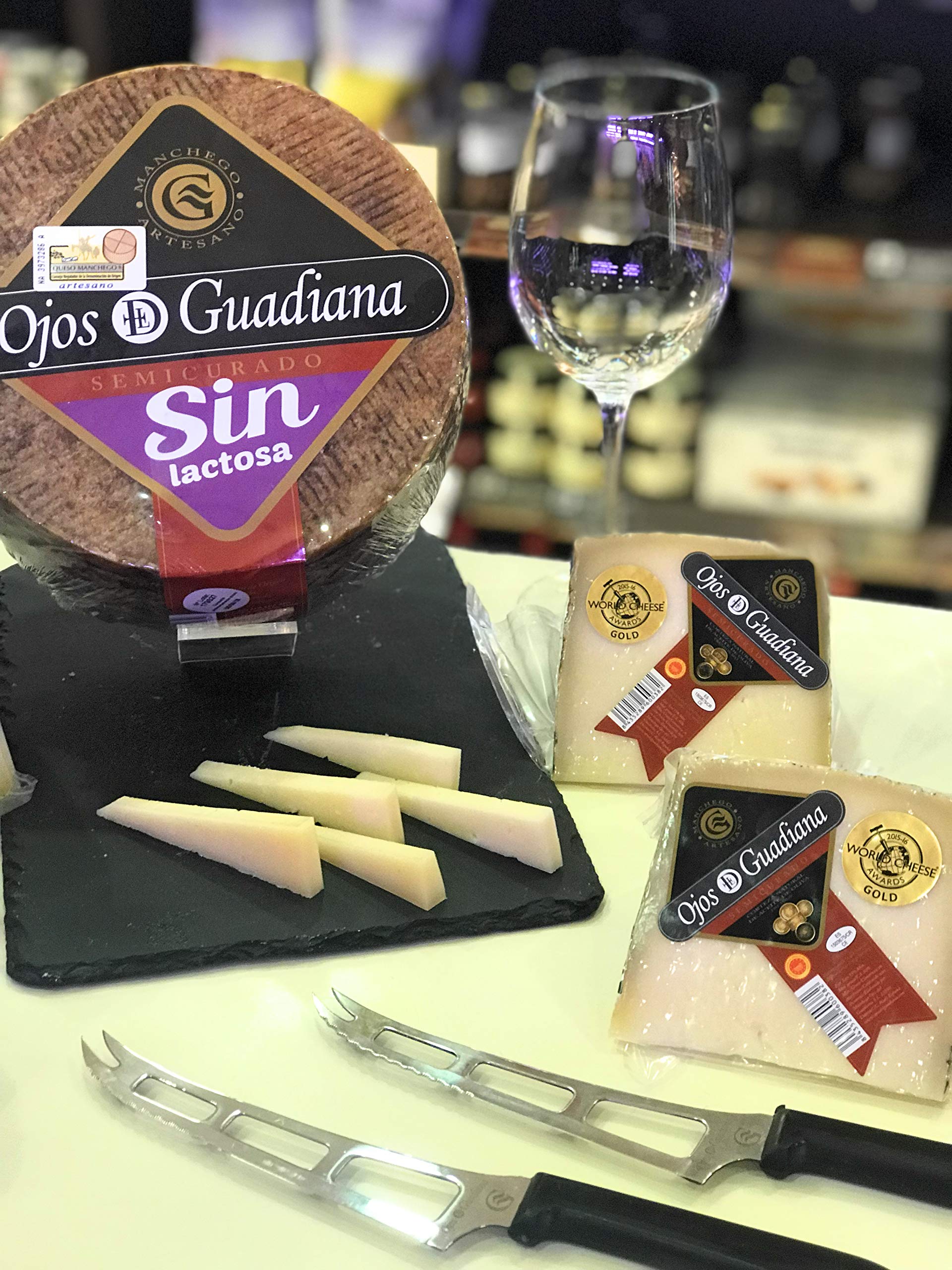Queso Manchego D.O. Ojos del Guadiana Sin Lactosa Semicurado Grande