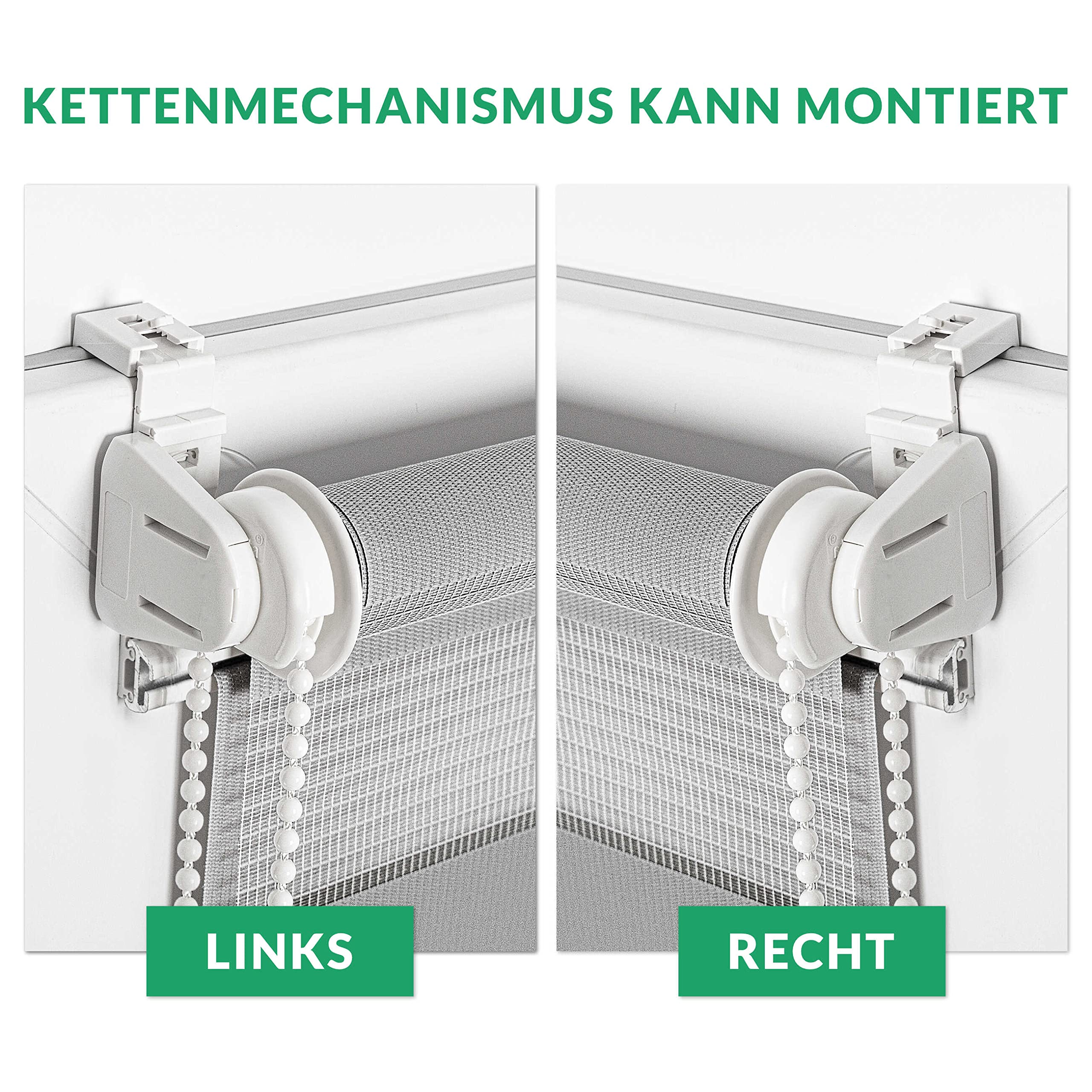 Estika Doppelrollo Klemmfix ohne Bohren - 140 cm x 120 cm - Grau - 27 Stofffarben, Tag und Nacht Duo Rollo, Rollos für Fenster ohne Bohren, Fenster Sichtschutz (140 cm Stoffbreite)