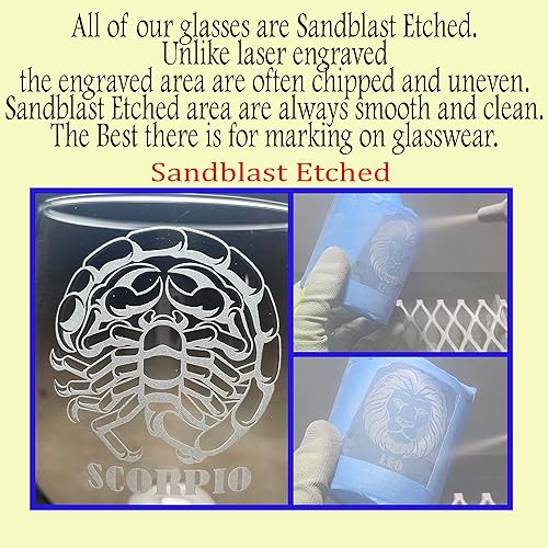 Miniatura 2 de Vaso de cerveza de 16 onzas para signo del zodiaco, signo de nacimiento, Acuario, Aries, cáncer, Capricornio, Géminis, Leo, Libra, Piscis,