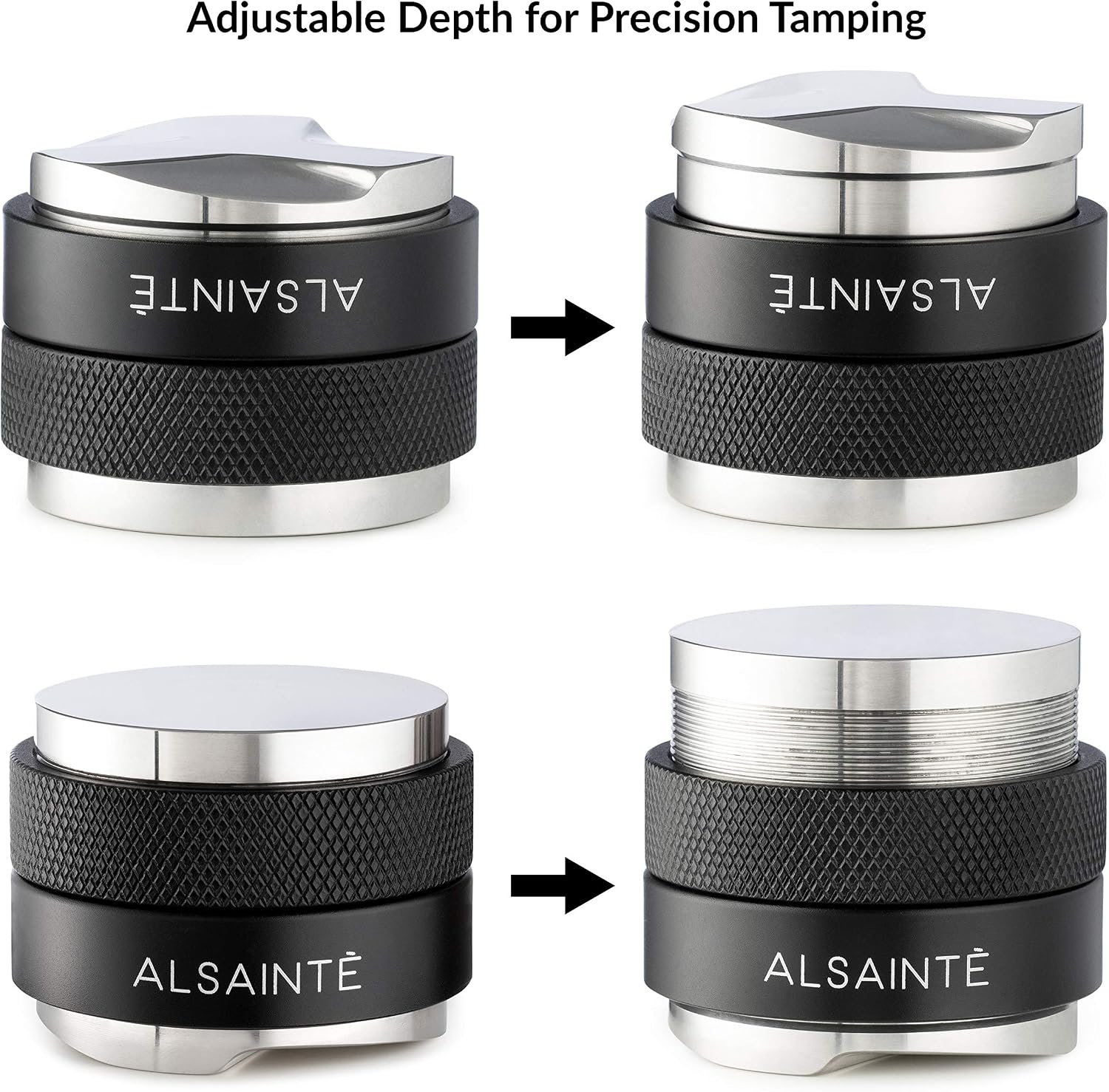 Exсluѕіvе ALSAINTÉ Espresso Tamper & Distributor 58mm Dual Head - Coffee Leveler for Portafilter - Professional Barista Tools (58.5mm) Buу 1 gеt 1 ALSAINTÉ Espresso Tamper & Distributor 58mm Dual Head - Coffee Leveler for Portafilter - Professional Barista Tools (58.5mm)