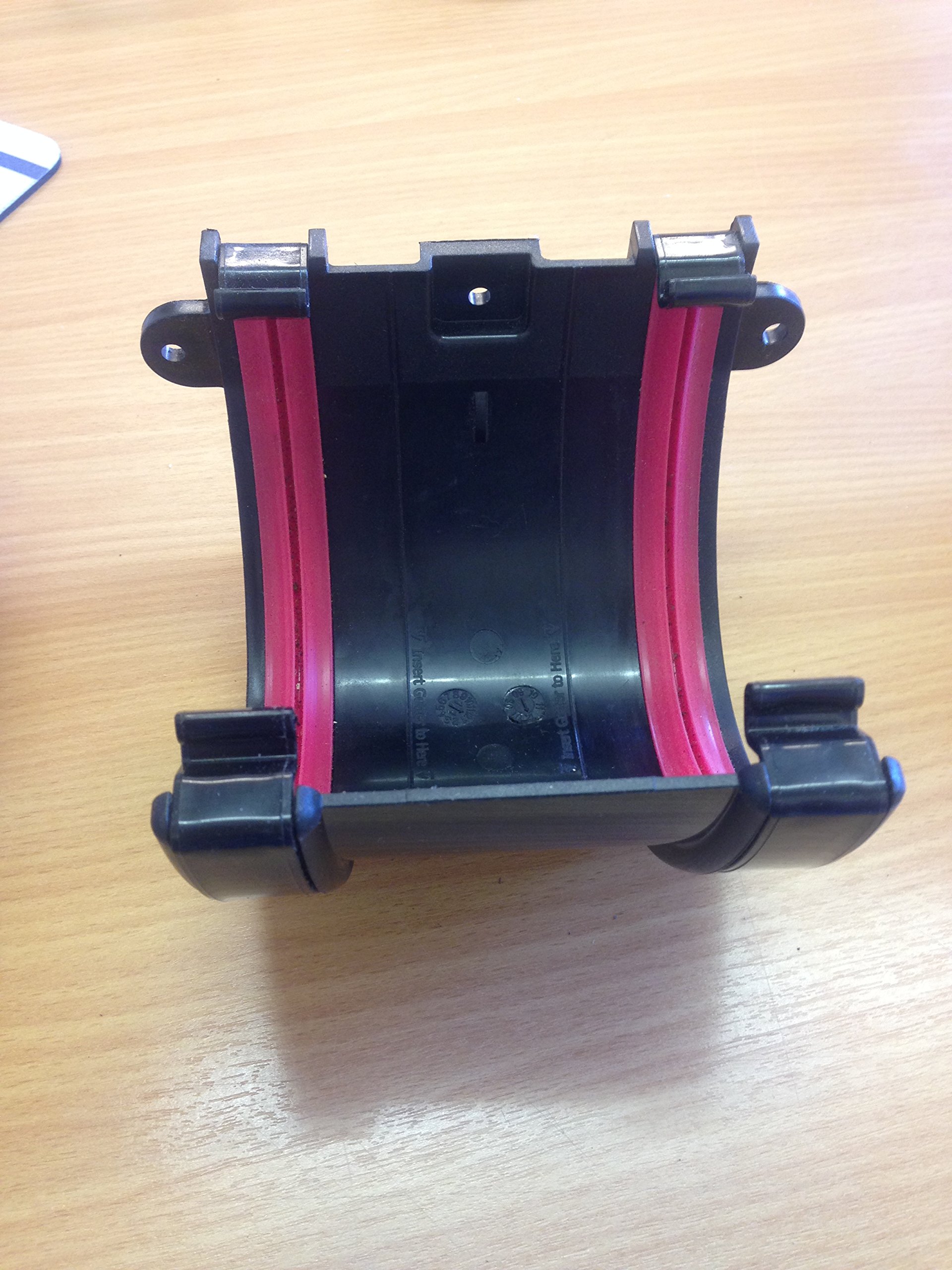 Floplast Hi-Cap Black Half Round Union Bracket (Dia) 115Mm