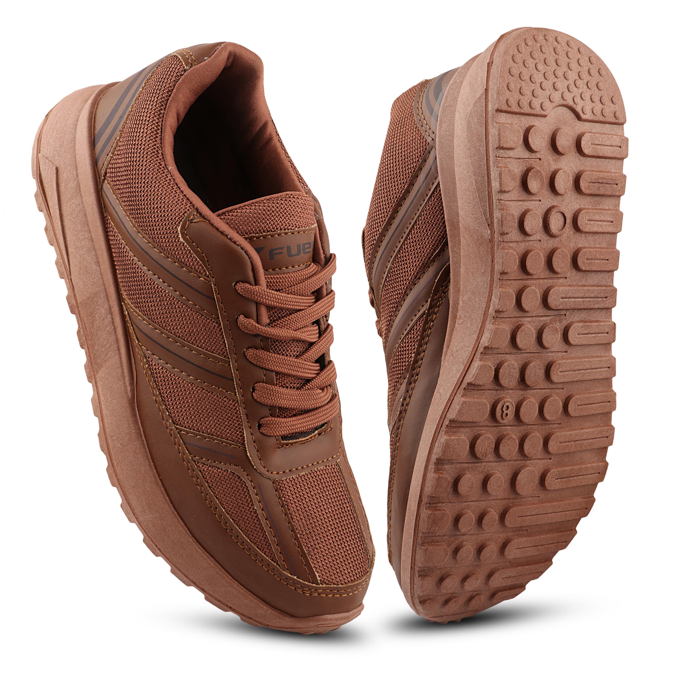 FUEL Men's Lightweight Sports Running Shoes | Breathable Mesh Upper | EVA Cushion Sole | Lace-Up Sneakers for Running, Walking, Gym, Trekking-picture-12