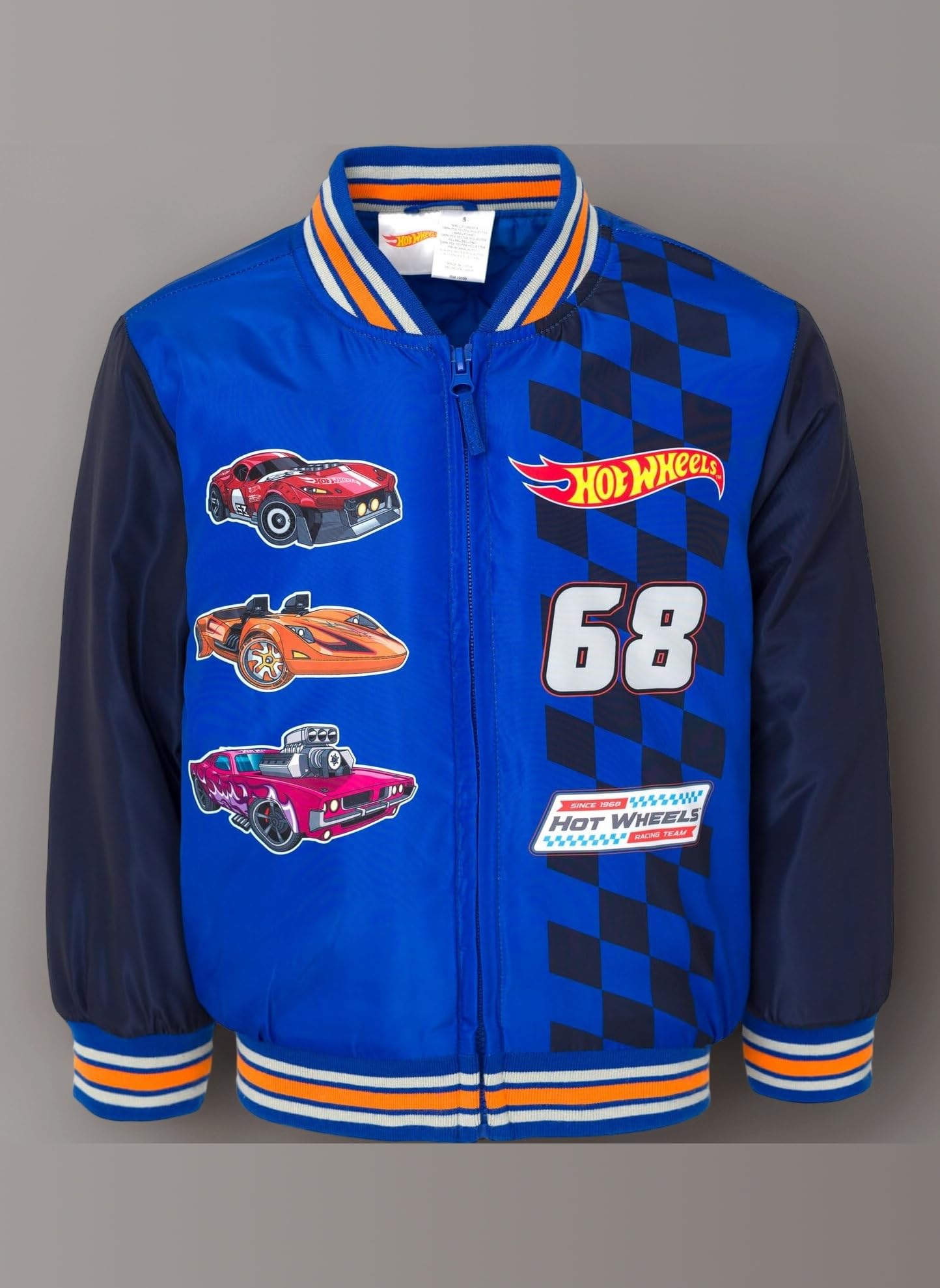 Bomber Jacket with Zip for Small to Large Kids (3T - 10-12)