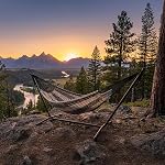 Sunnydaze Handwoven XXL Thick Cord Mayan Double Hammock for Outside - 625-Pound Capacity Heavy-Duty Outdoor Hammock - Black/Natural