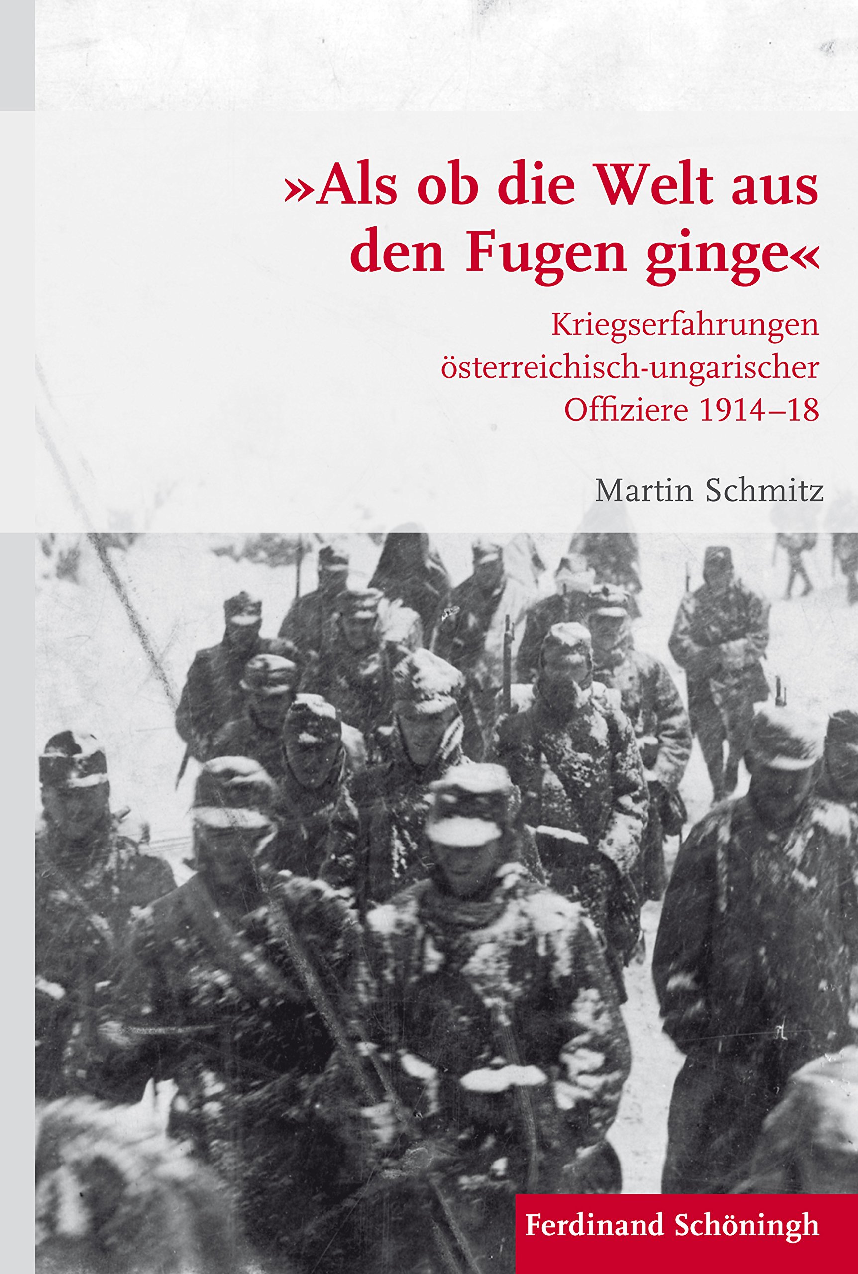 »Als ob die Welt aus den Fugen ginge«. Kriegserfahrungen österreichisch-ungarischer Offiziere 191418 (Krieg in der Geschichte)