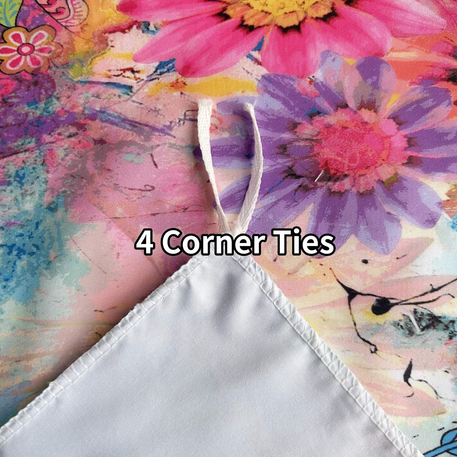 ANHOPE Boho Paisley Duvet Cover Set Soft Lightweight Microfibre Quilt Cover with 2 Pillowcase Watercolor Bohemian Flower Print Pattern 3 Pcs Bedding Set including Zipper Closure Single 135 x 200 cm - Image 4