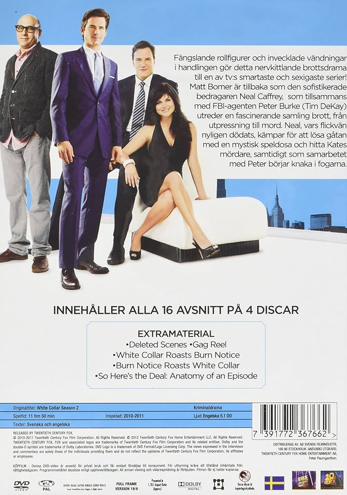 Amazon.co.jp: White Collar - Season 2 (4 Disc Set) - DVD